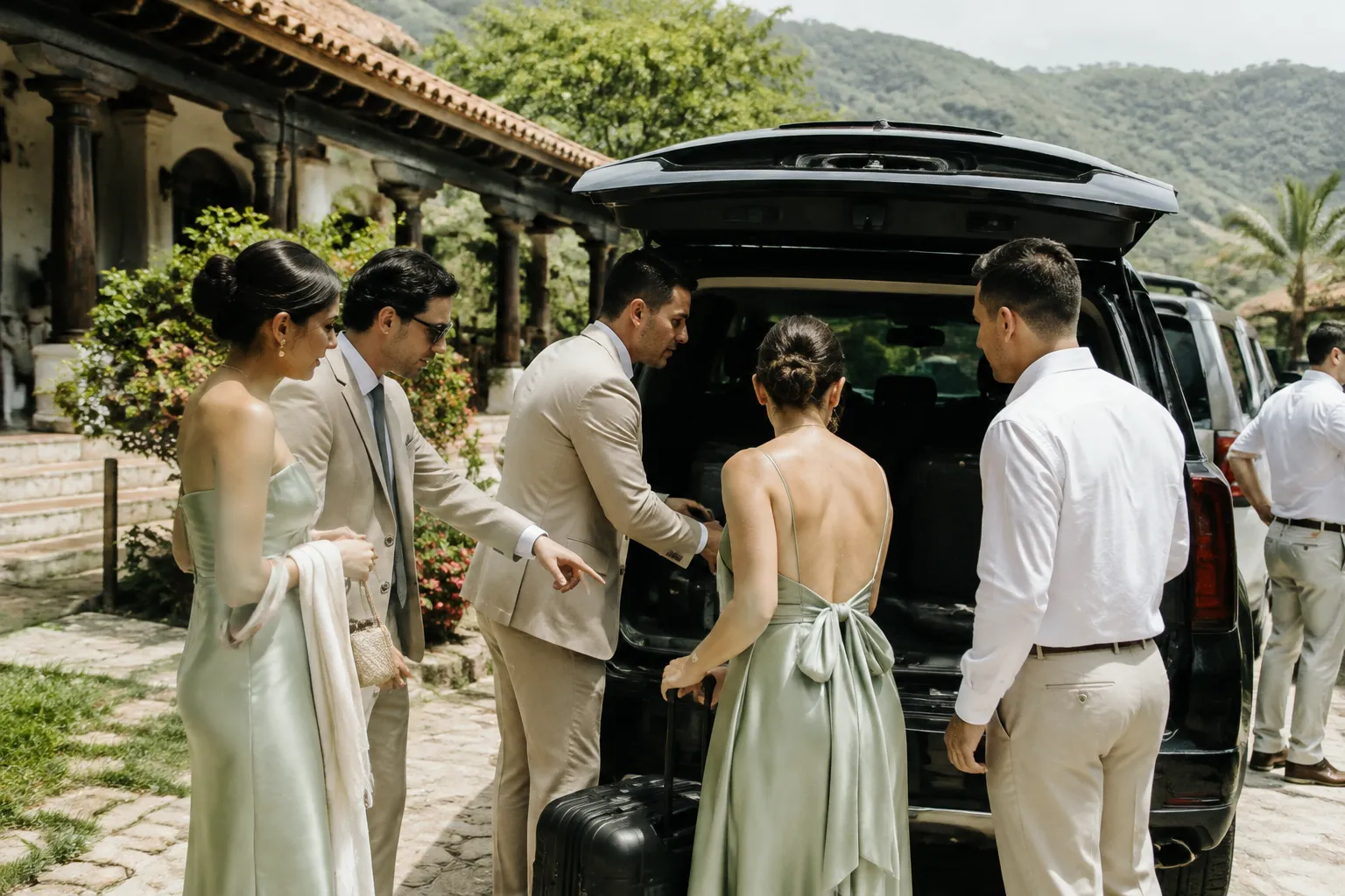 Wedding guest handoff plan for transport, venue access, and schedule changes